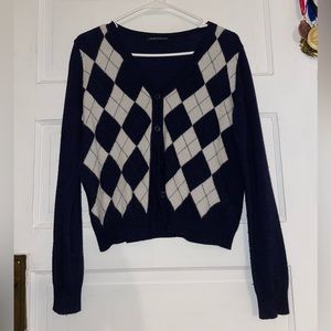Brandy Melville Cardigan Navy and White